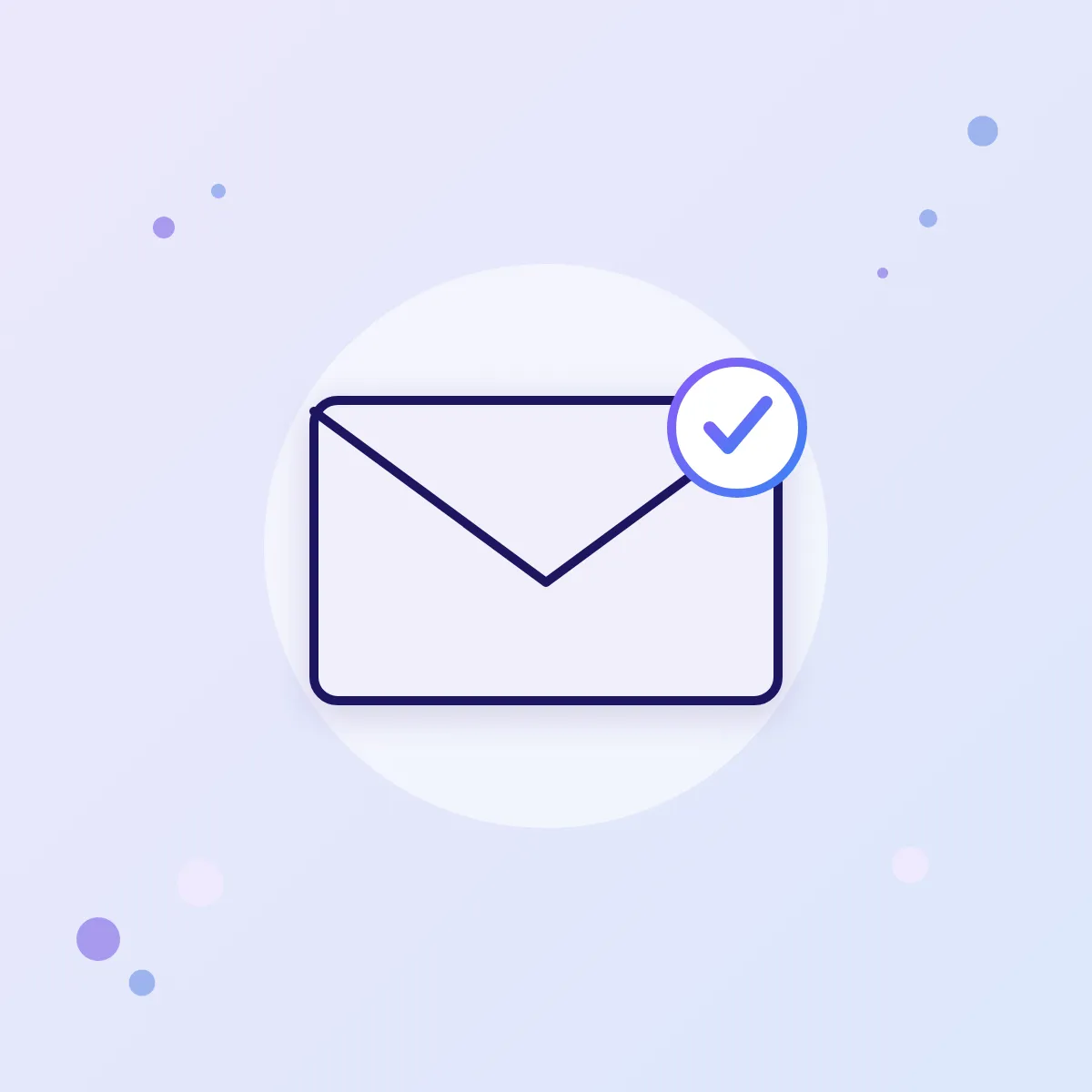 Email logo with an AI check mark — installing an AI agent on a working mailbox