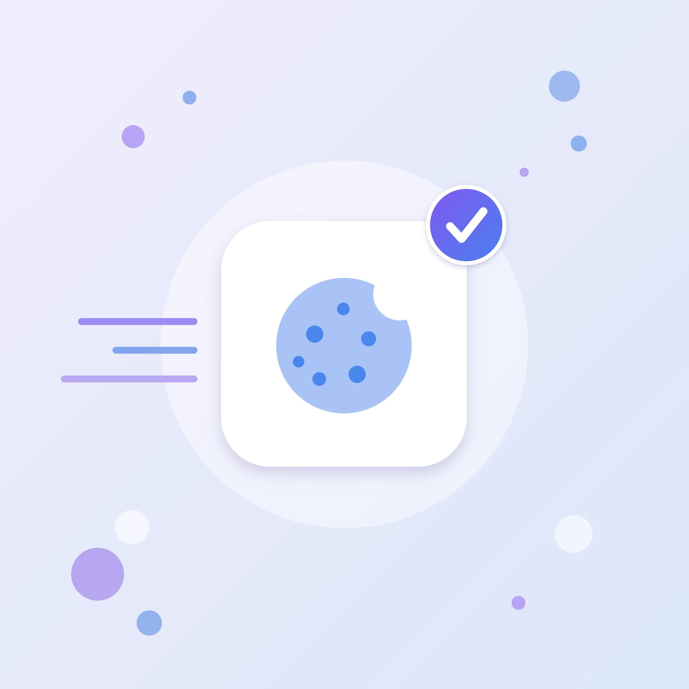 Значок cookie-баннера и Consent Mode v2: печенье с откушенным краем — согласие посетителей на cookie
