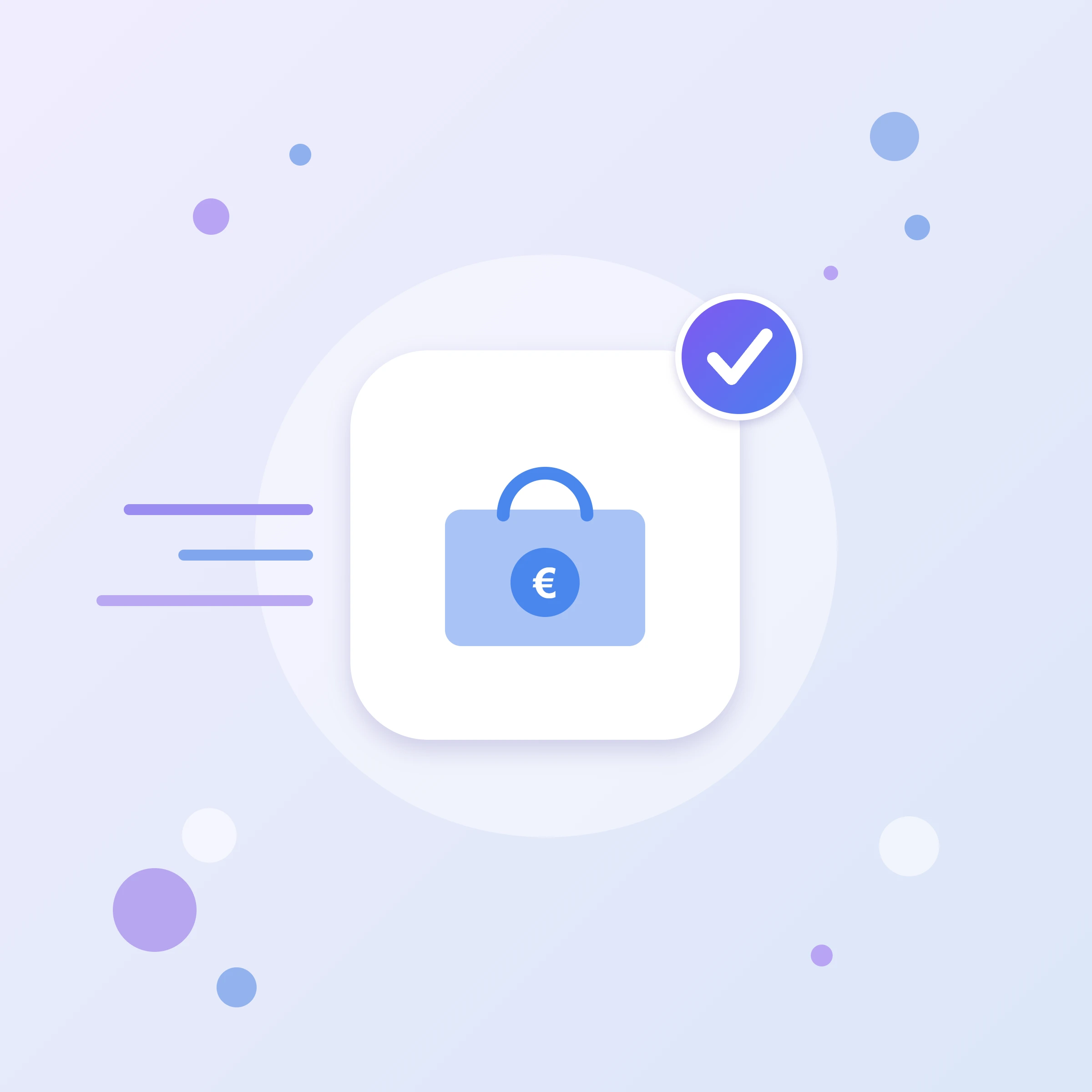 Значок настройки Google Merchant Center: сумка с ценником — товары интернет-магазина в Google Покупках