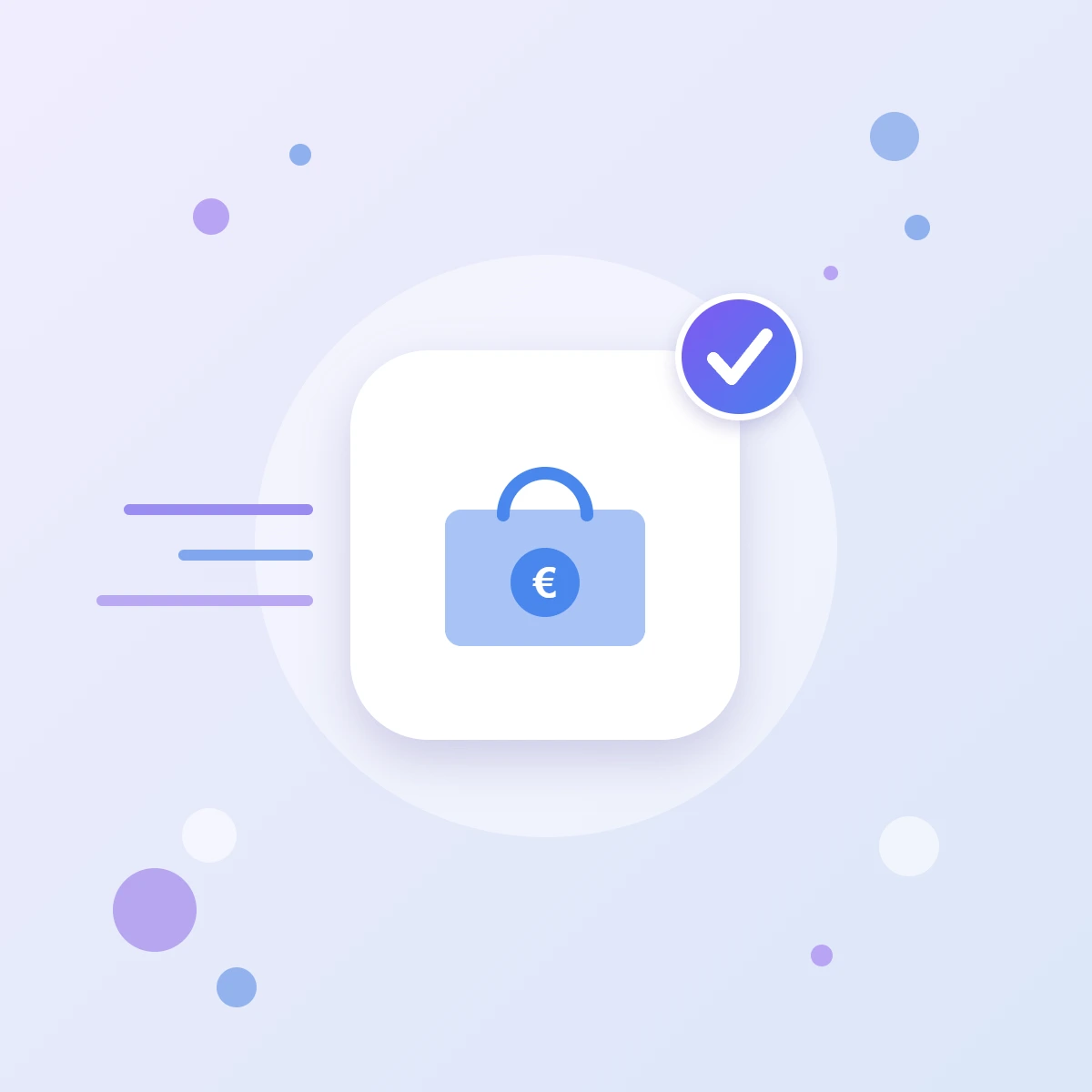 Значок настройки Google Merchant Center: сумка с ценником — товары интернет-магазина в Google Покупках