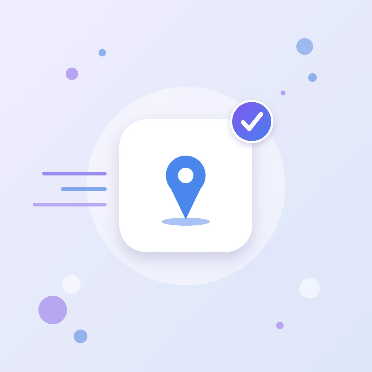 Значок подключения Google Maps к сайту: метка на карте — карта офиса и подсказка адреса
