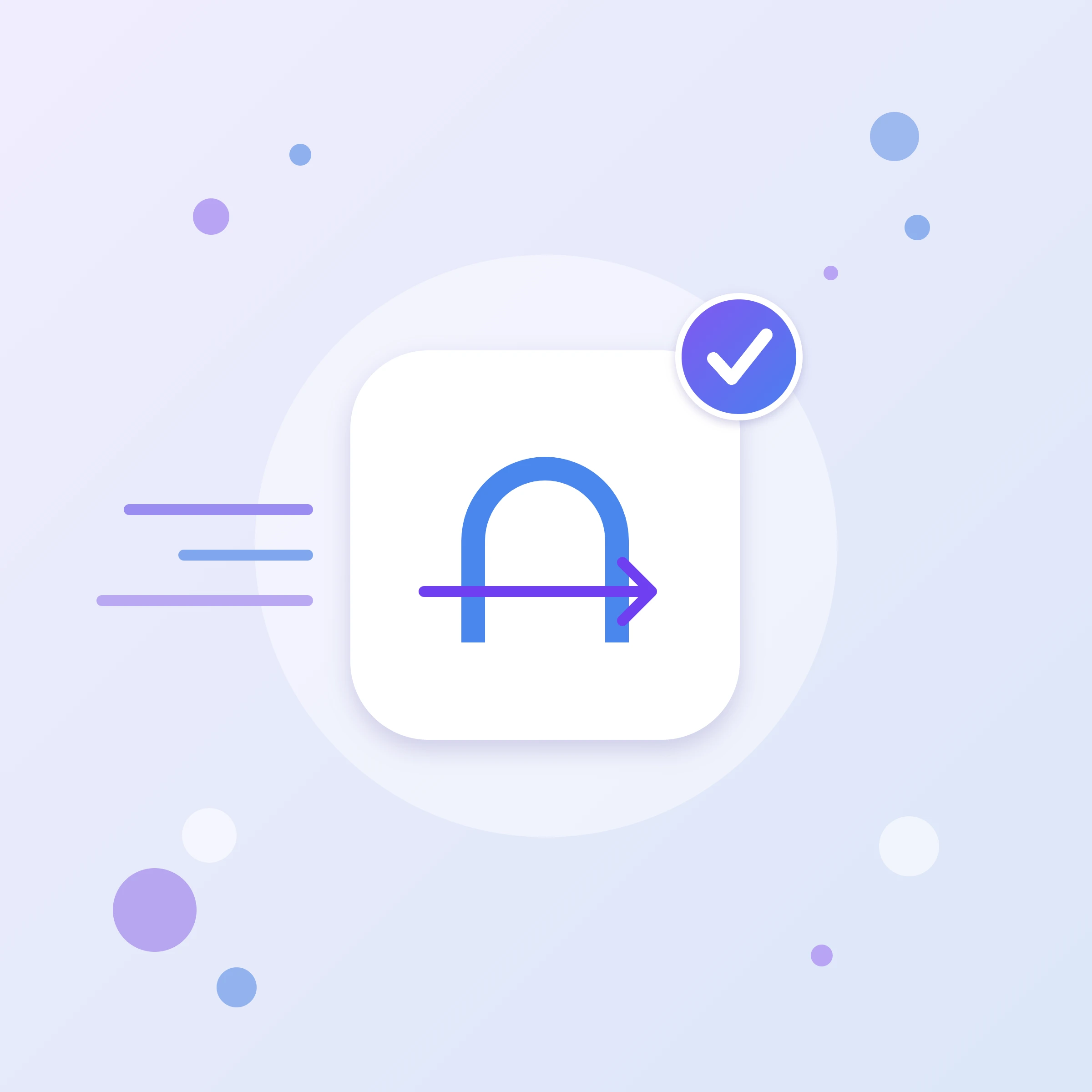 Значок Google tag gateway: арка с проходящей стрелой — теги Google с вашего домена